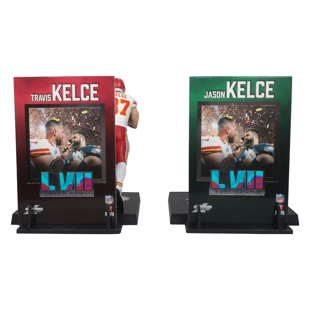 NFL SportsPicks 2024 Travis Kelce and Jason Kelce 7-Inch Scale Posed Figure 2-Pack