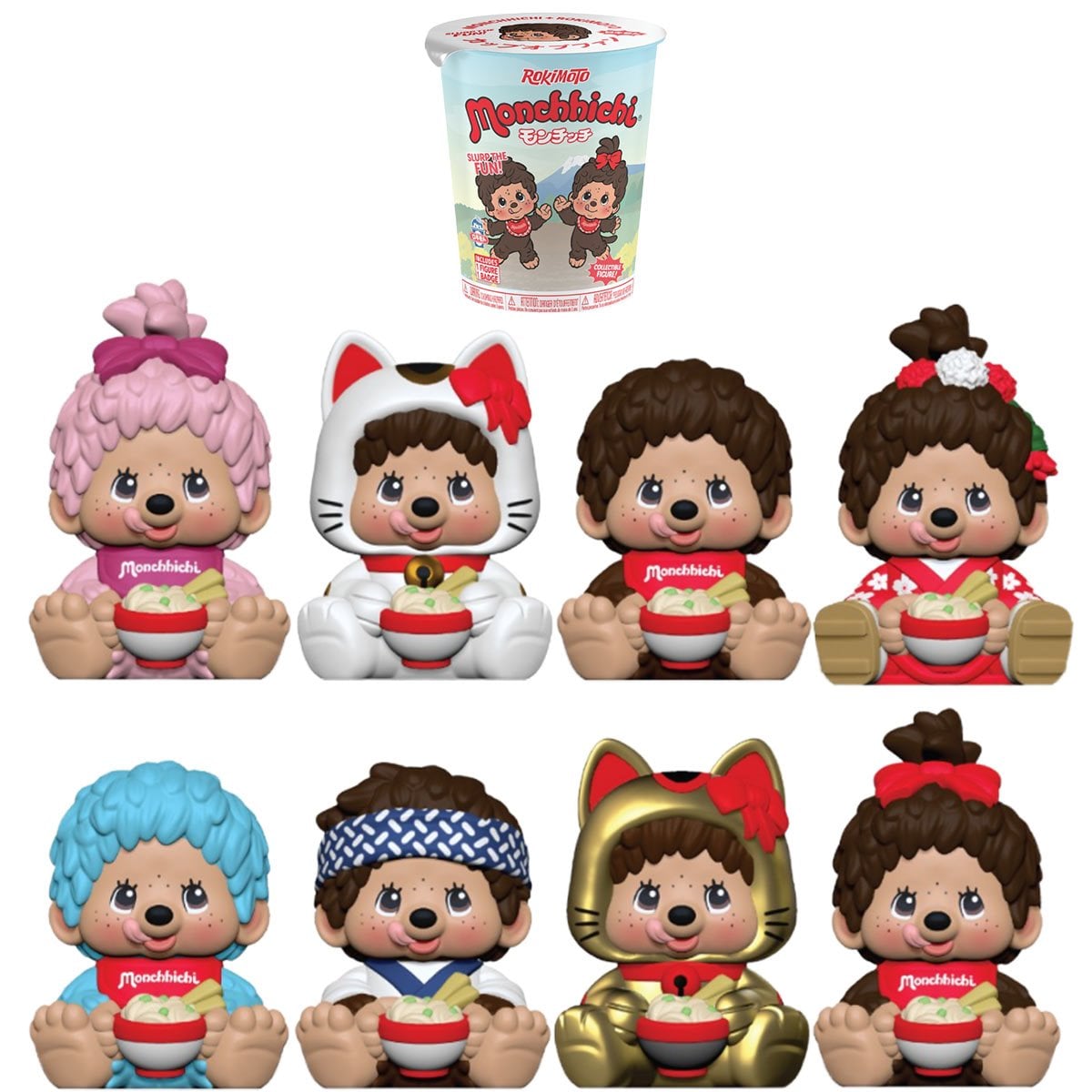 Monchhichi Rokimoto Cup Random Vinyl Figure