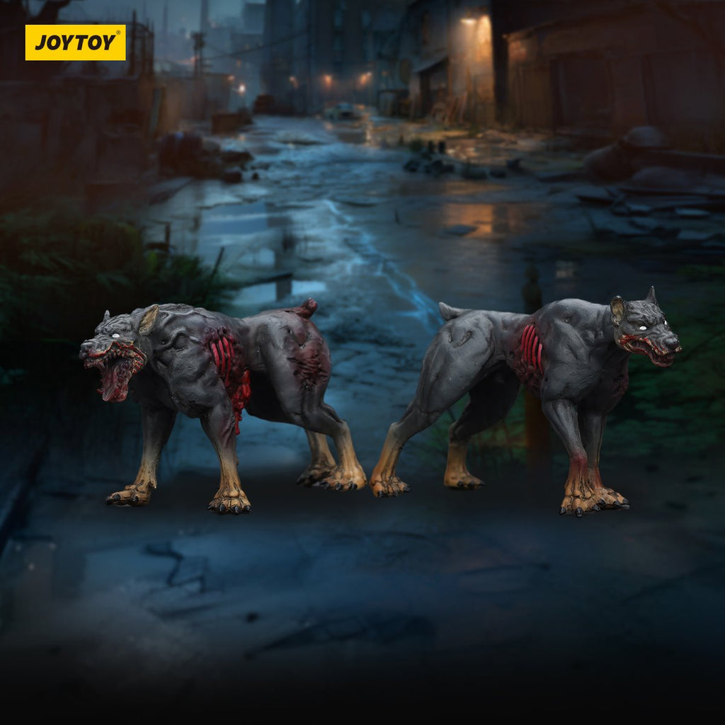 Joy Toy Dark Source Zombie Dog 1:25 Scale Action Figure 2-Pack
