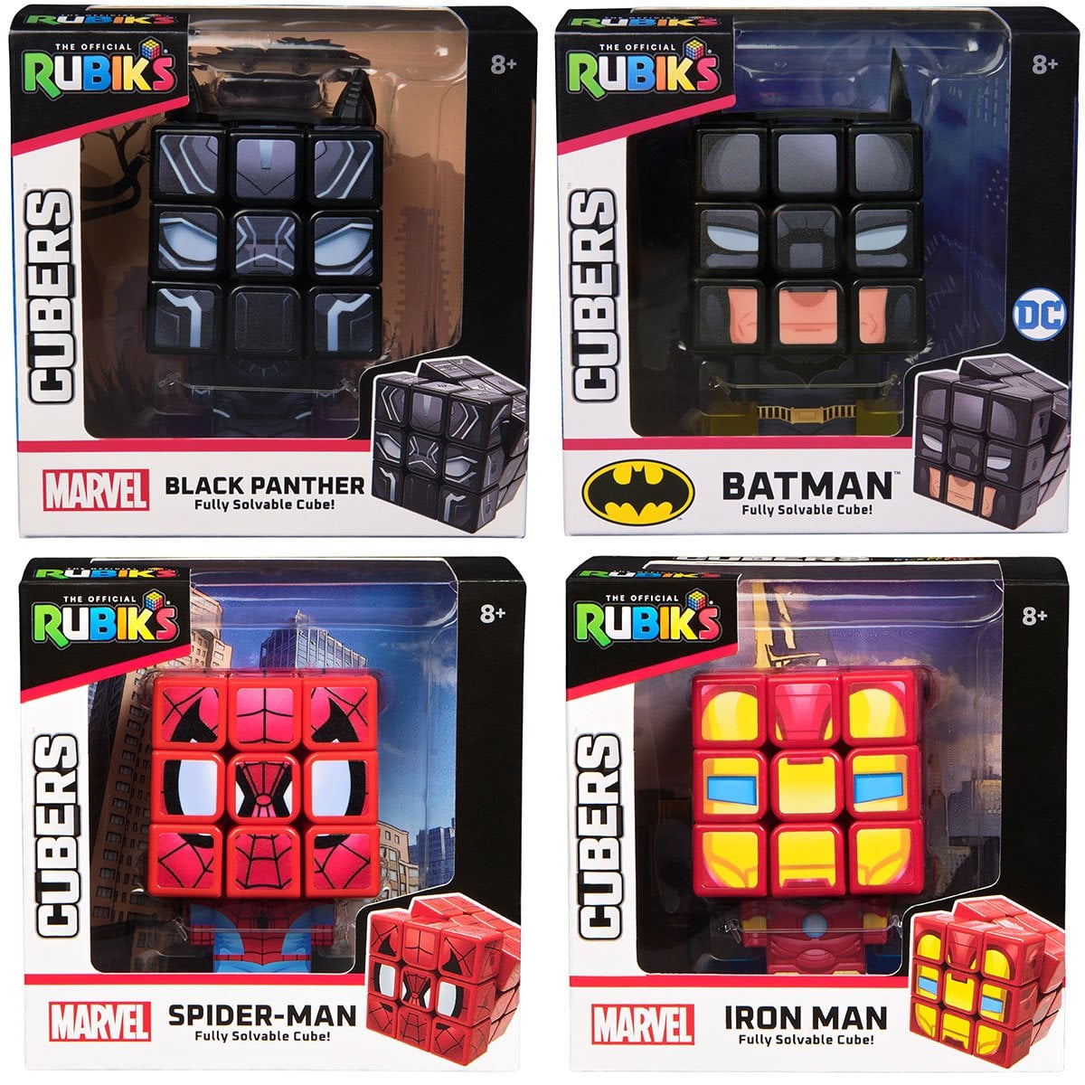 Super Hero Rubik's Cube 3x3 Cubers Case of 4