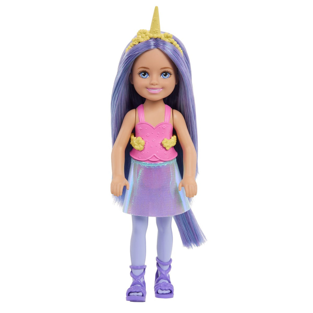 Barbie Chelsea Unicorn Doll with Purple Hair