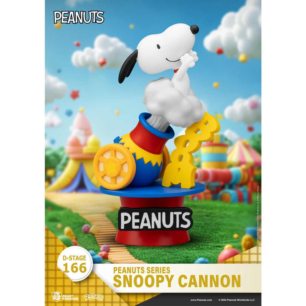 Peanuts Snoopy Cannon DS-166 D-Stage Statue