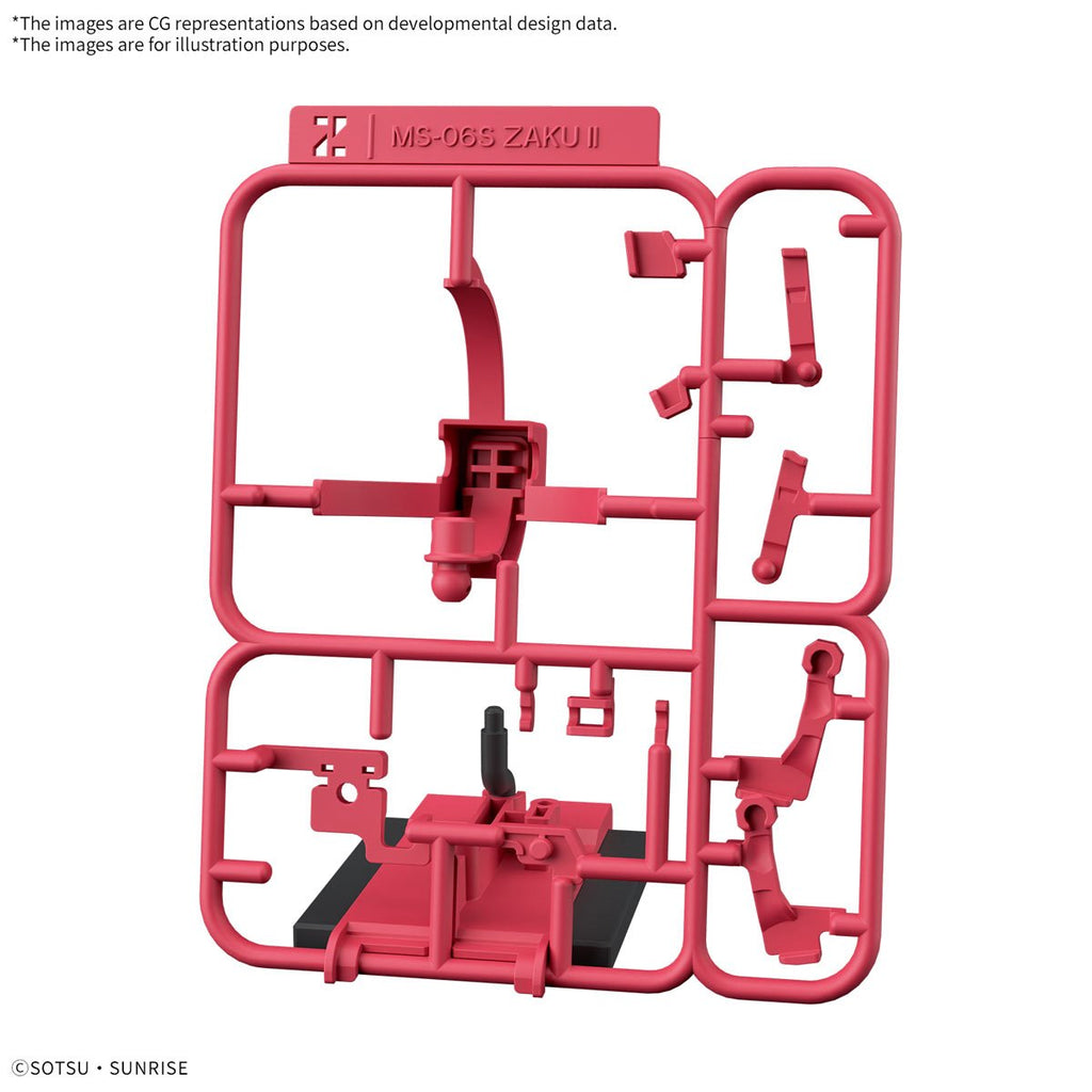Mobile Suit Gundam Gundam CharZaku-kun DX Set with Runner Version Recreation Parts 1:1 Scale Model Kit