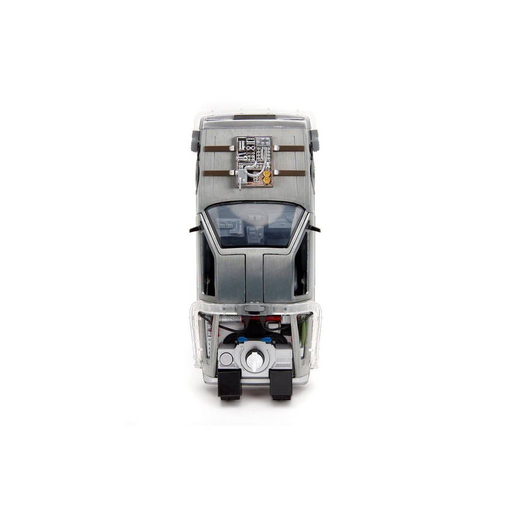 Hollywood Rides Back to the Future III Time Machine Rail Wheels 1:24 Die-Cast Metal Vehicle