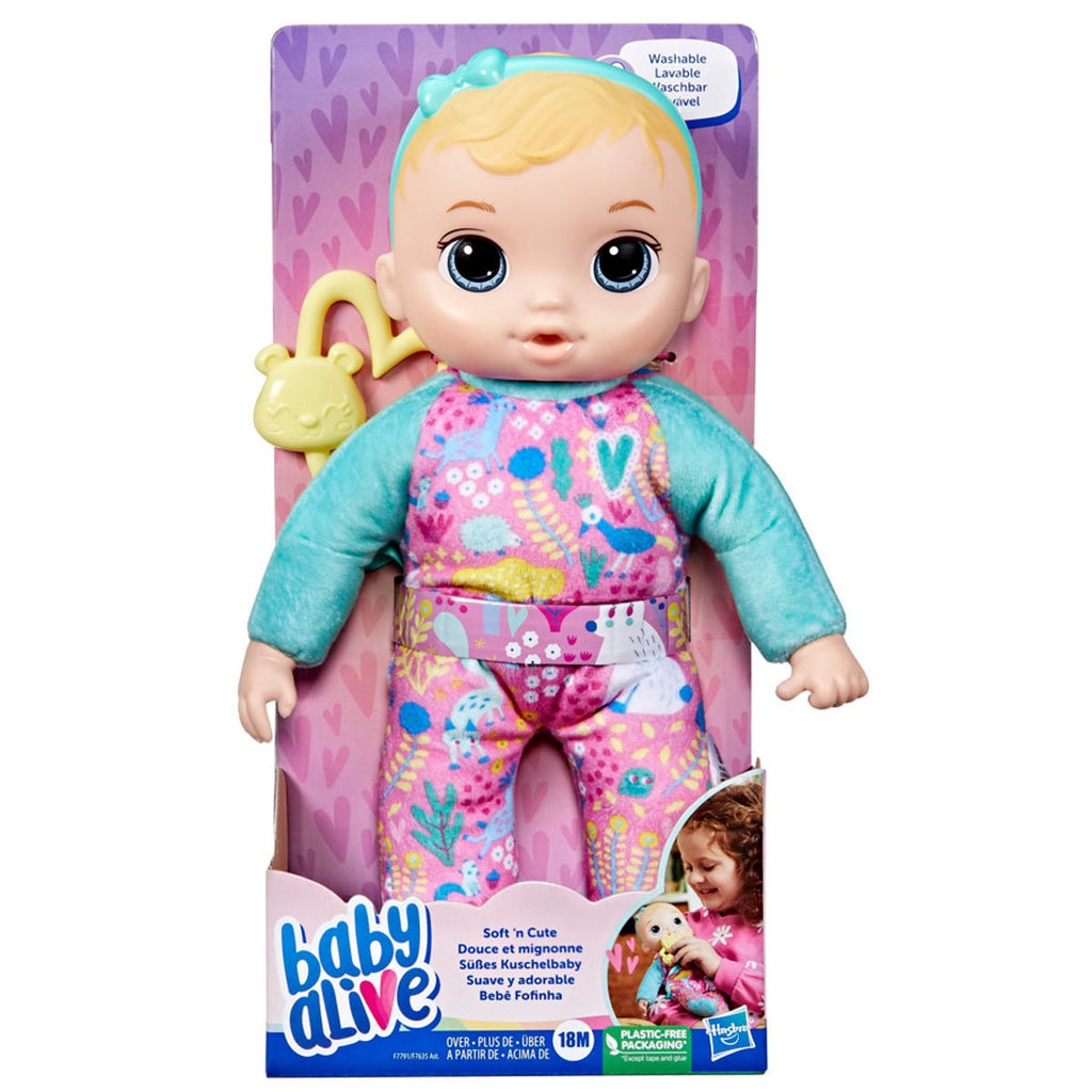 Baby Alive Soft ‘n Cute 11-Inch Blonde First Baby Doll