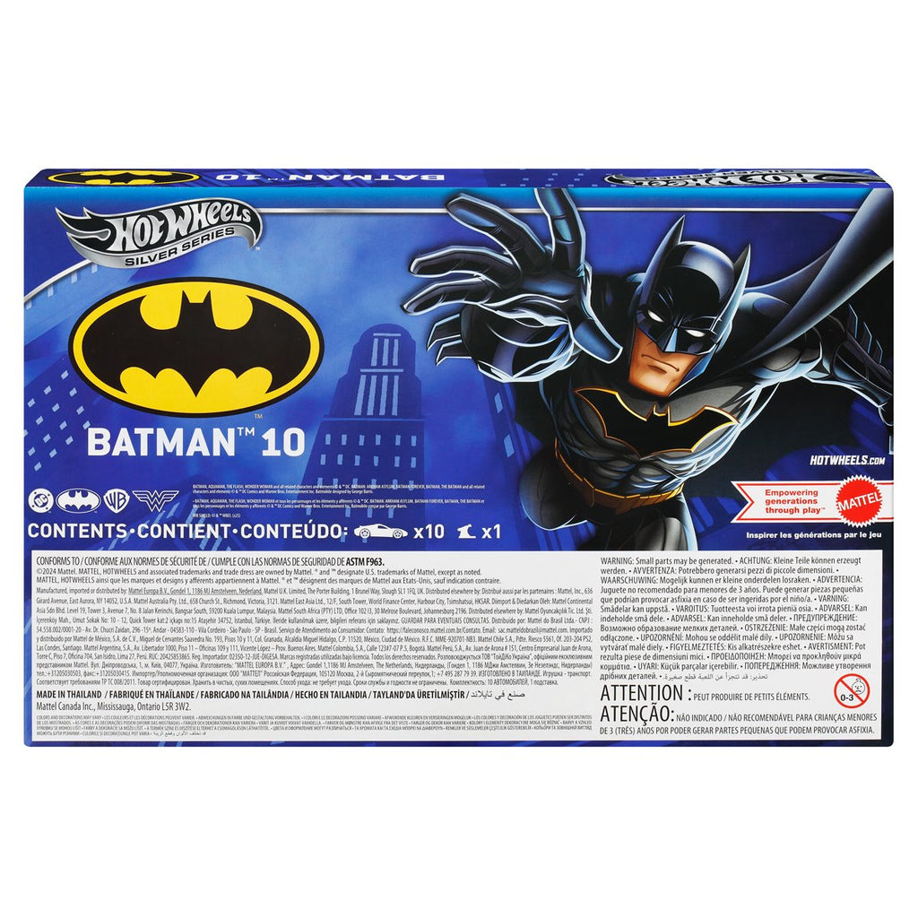 Hot Wheels Batman Die-Cast Metal Vehicle 10-Pack Case of 6