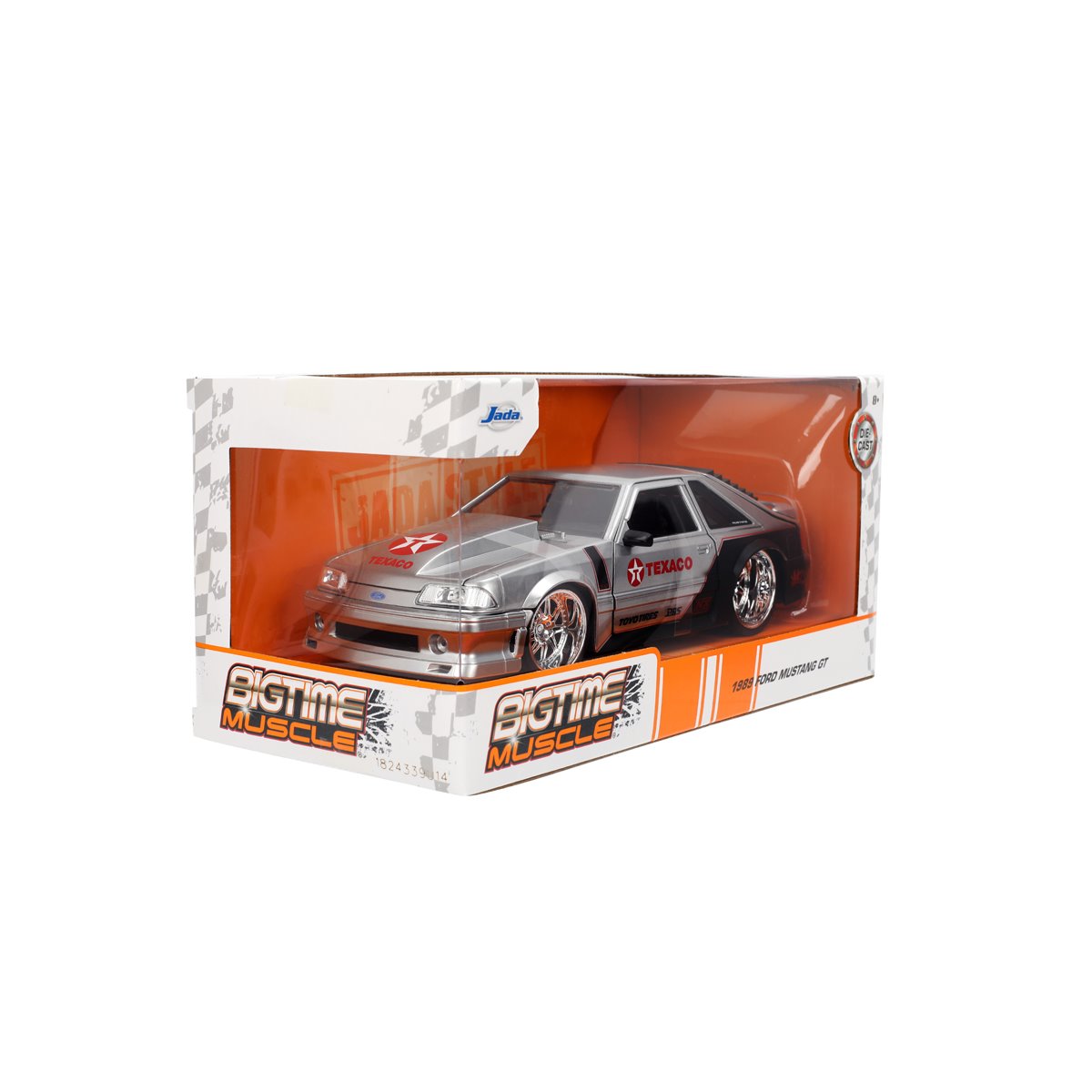 Bigtime Muscle 1989 Ford Mustang GT Texaco 1:24 Scale Die-Cast Metal Vehicle