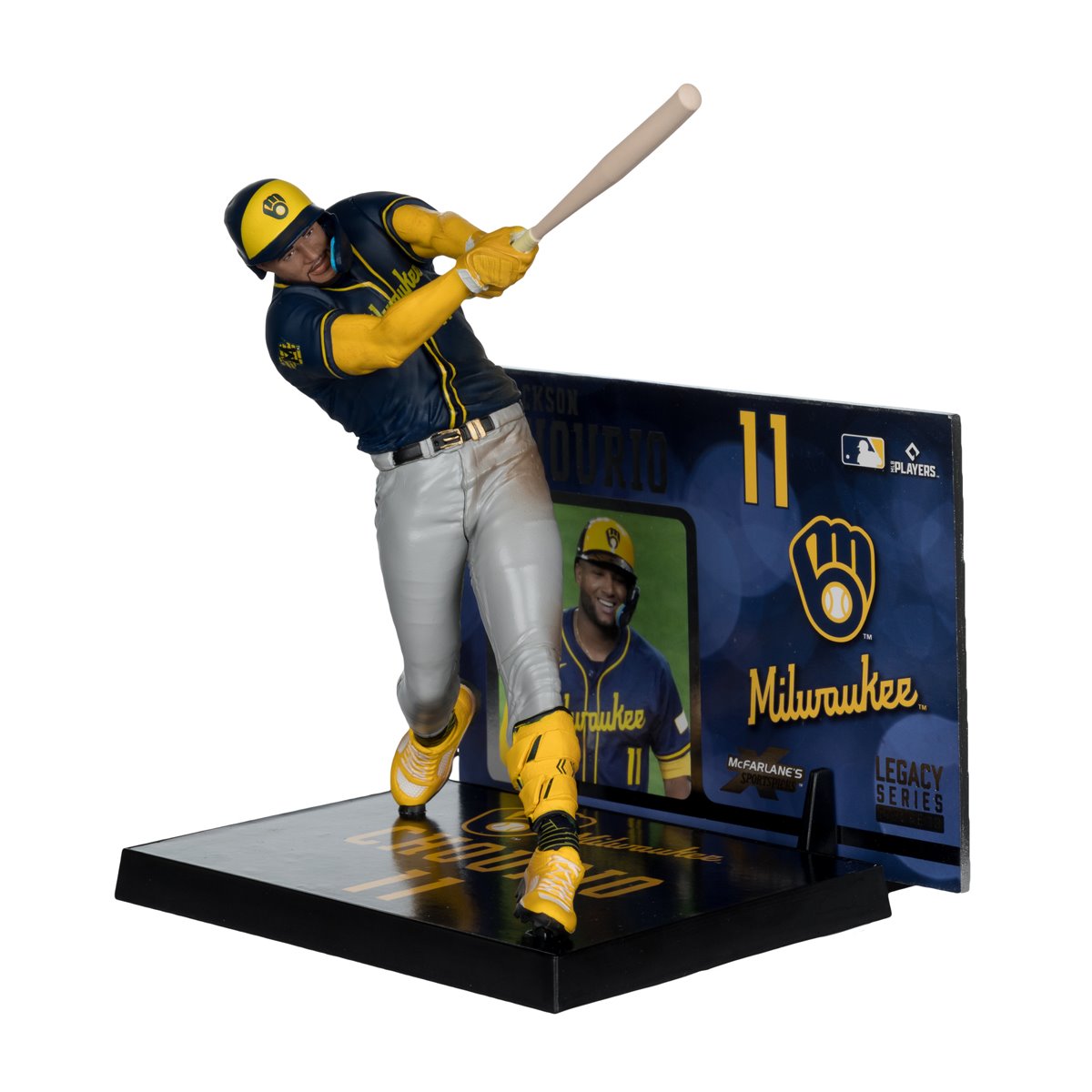 MLB SportsPicks Milwaukee Brewers Jackson Chourio 7-Inch Posed Figure Case of 6