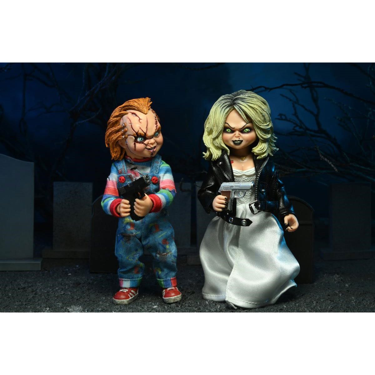 Bride of Chucky Chucky and Tiffany 8-Inch Scale Clothed Action Figure 2-Pack