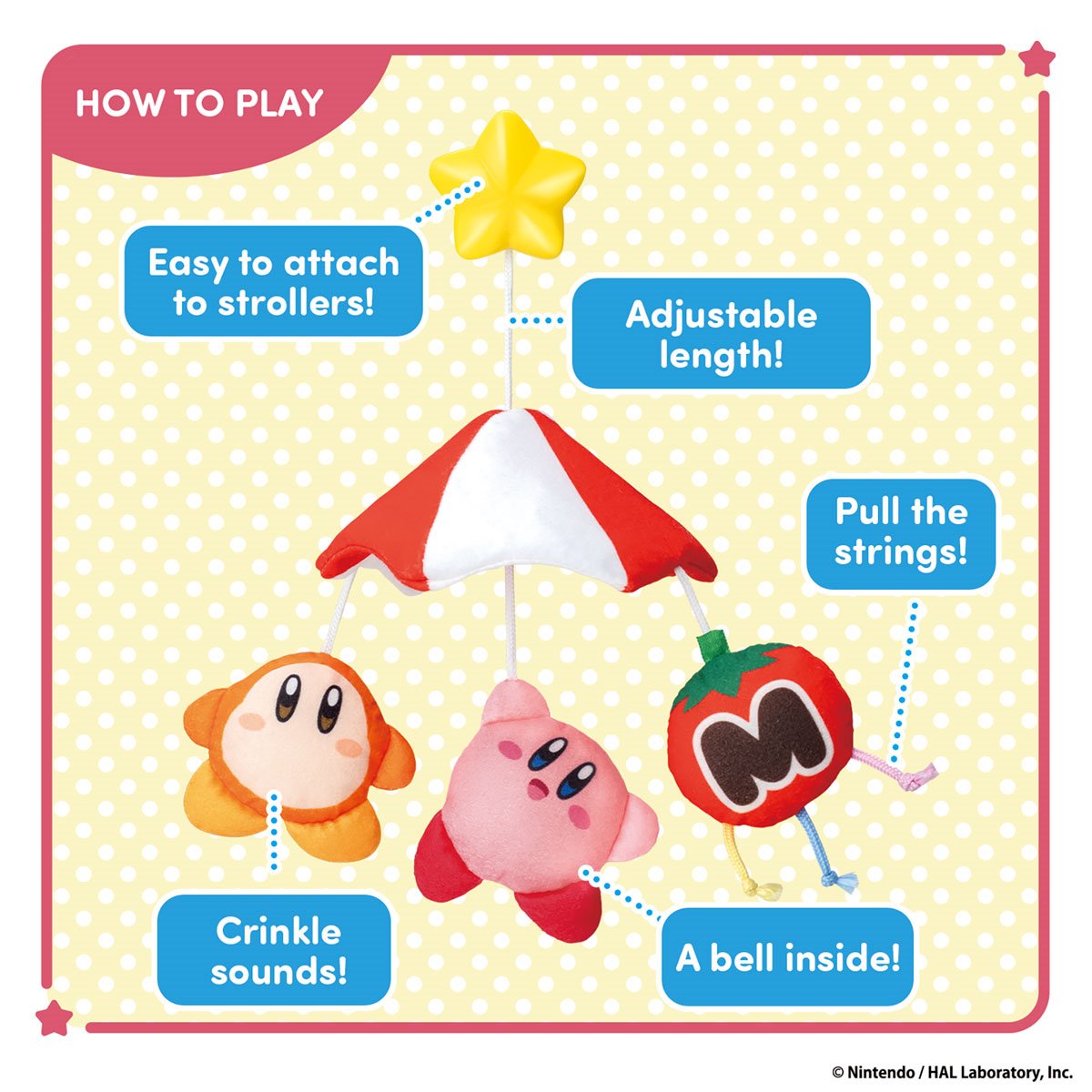 Kirby Stroller Toy Plush