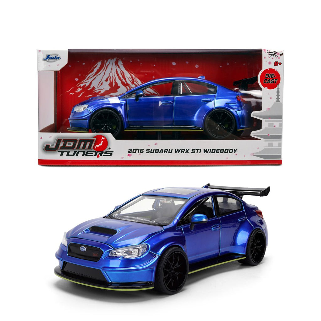JDM Tuners 2016 Subaru WRX STI Widebody 1:24 Scale Die-Cast Metal Vehicle