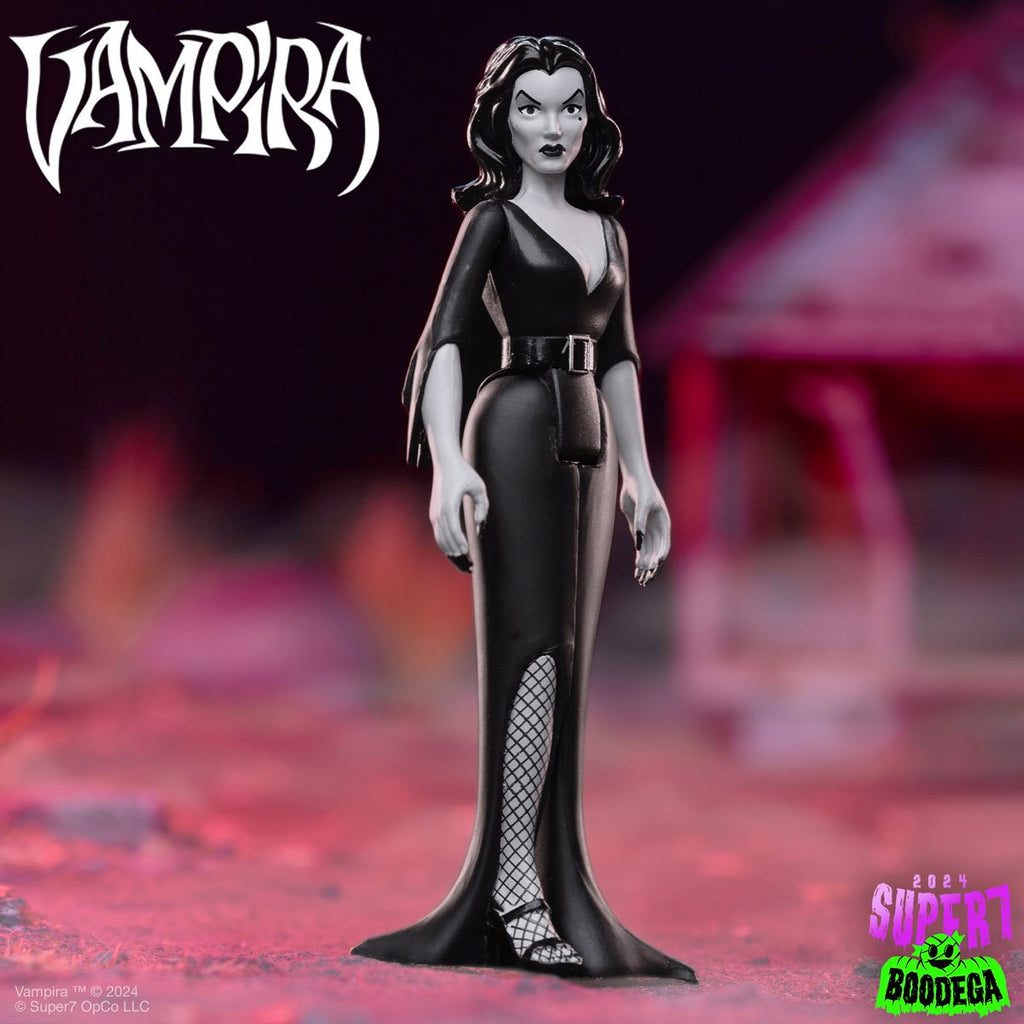 Vampira (Plan 9 Grayscale) 3 3/4-Inch ReAction Figure