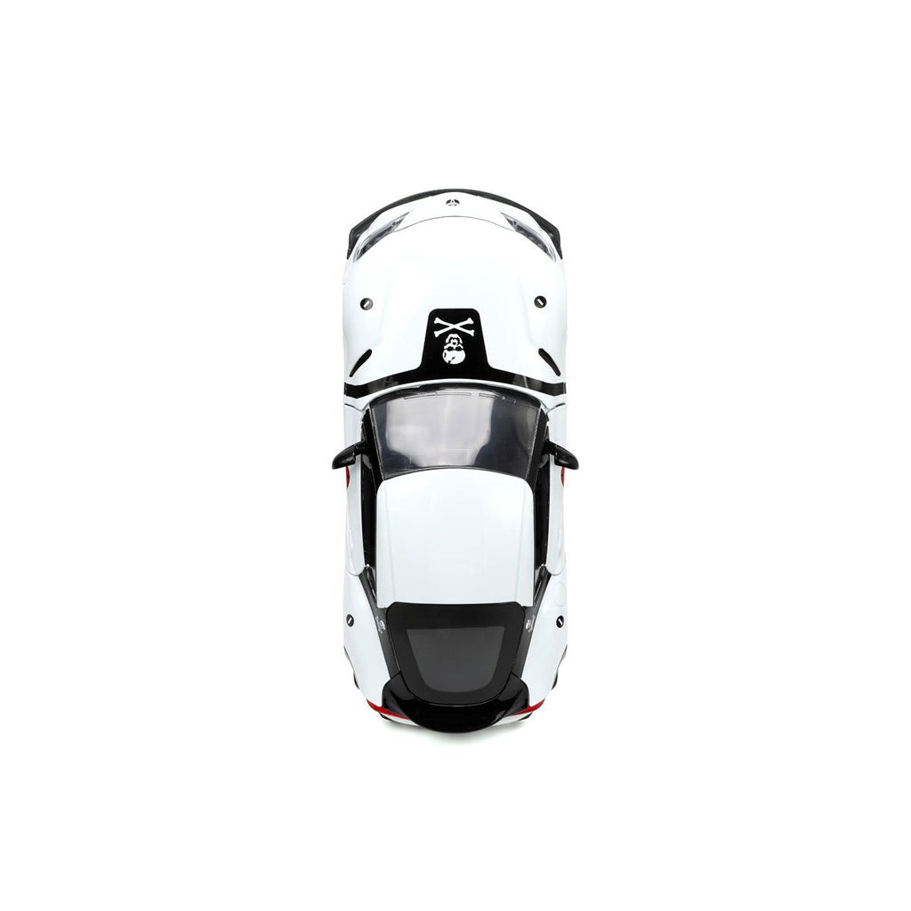 Robotech Hollywood Rides 2020 Toyota Supra 1:24 Scale Die-Cast Metal Vehicle with Roy Fokker Figure