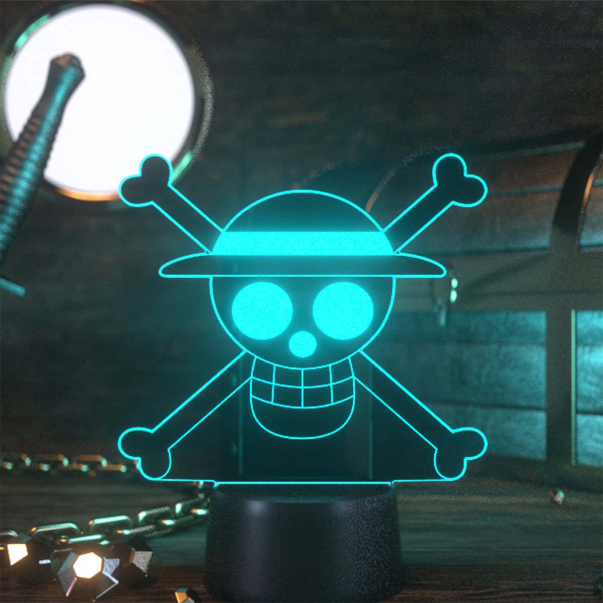 One Piece Jolly Roger Otaku Lamp