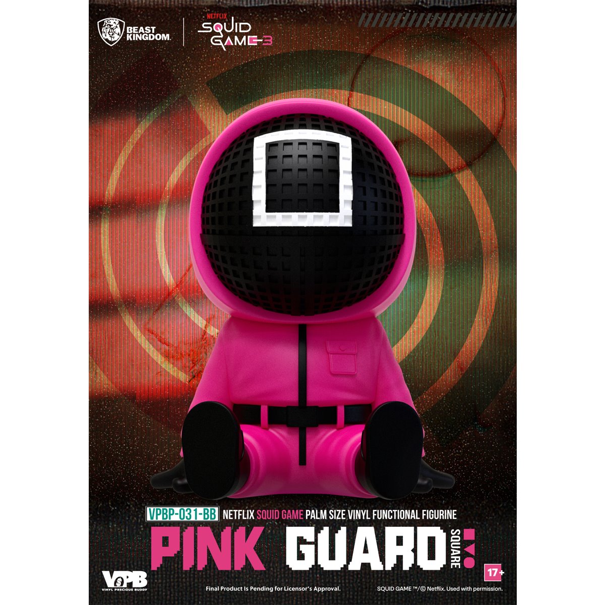 Squid Game VPBP-031 Palm Size Vinyl Functional Piggy Bank Blind Box Case of 6
