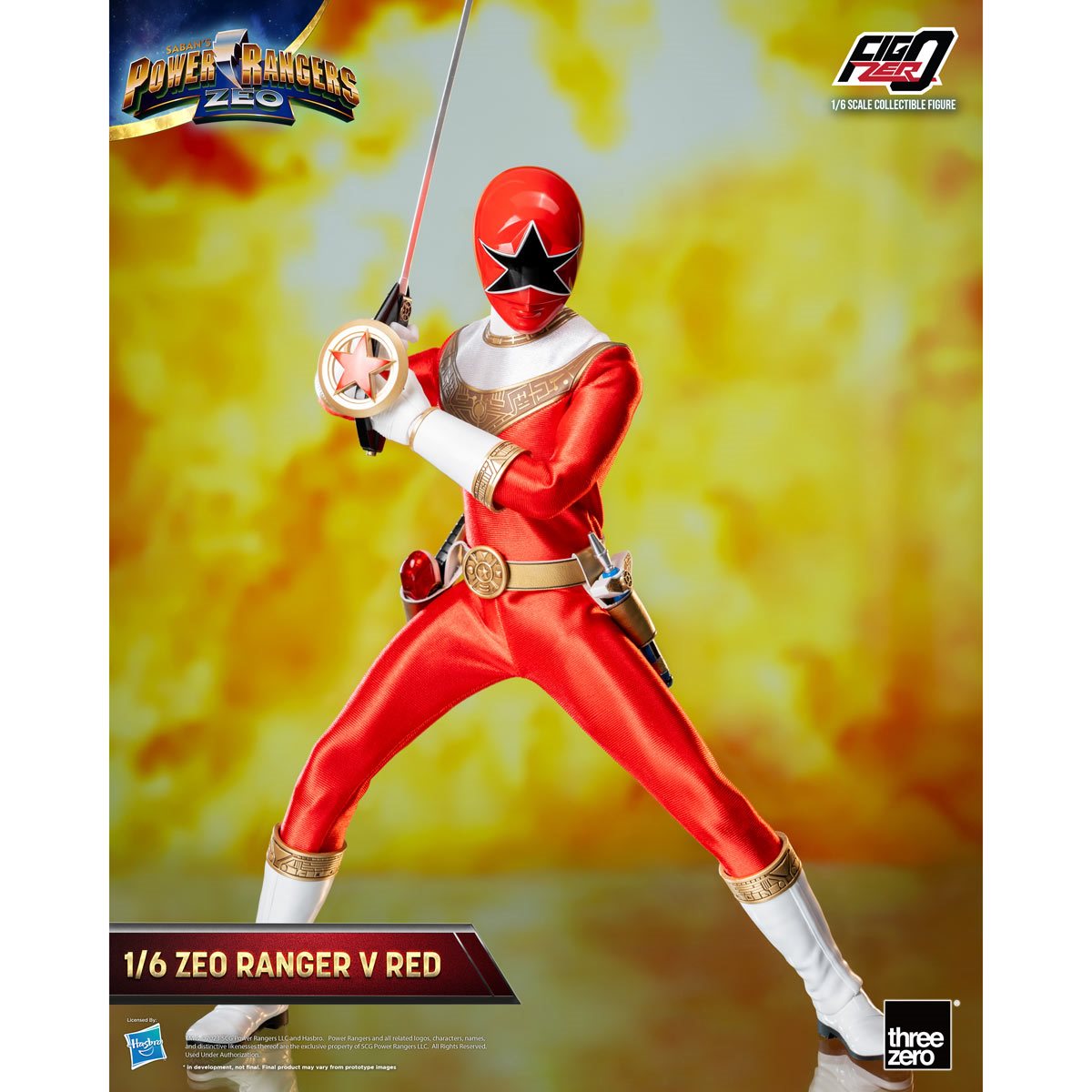 Power Rangers Zeo Red Zeo Ranger V FigZero 1:6 Scale Action Figure