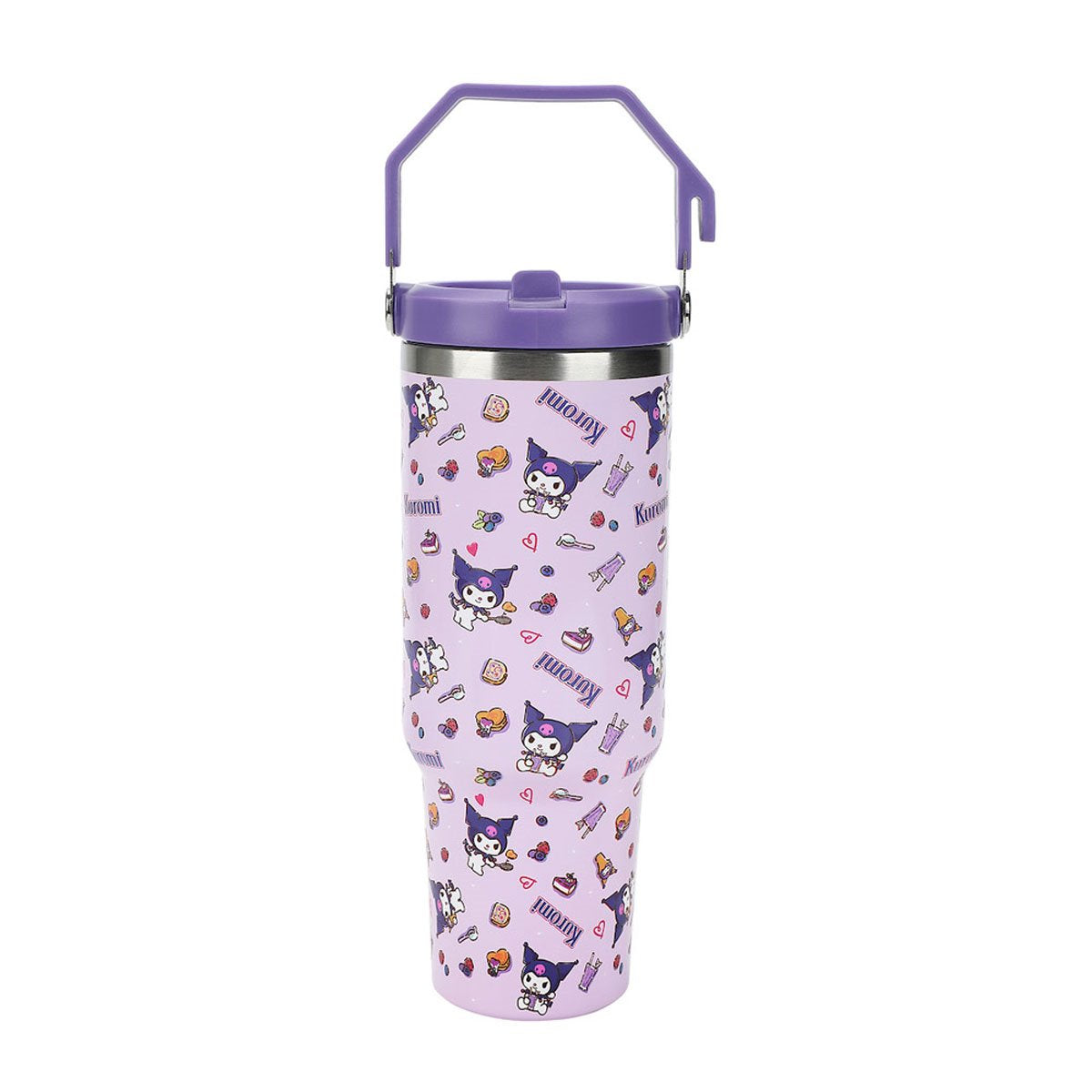 Kuromi All Over Print 40 oz. Stainless Steel Tumbler with Handle