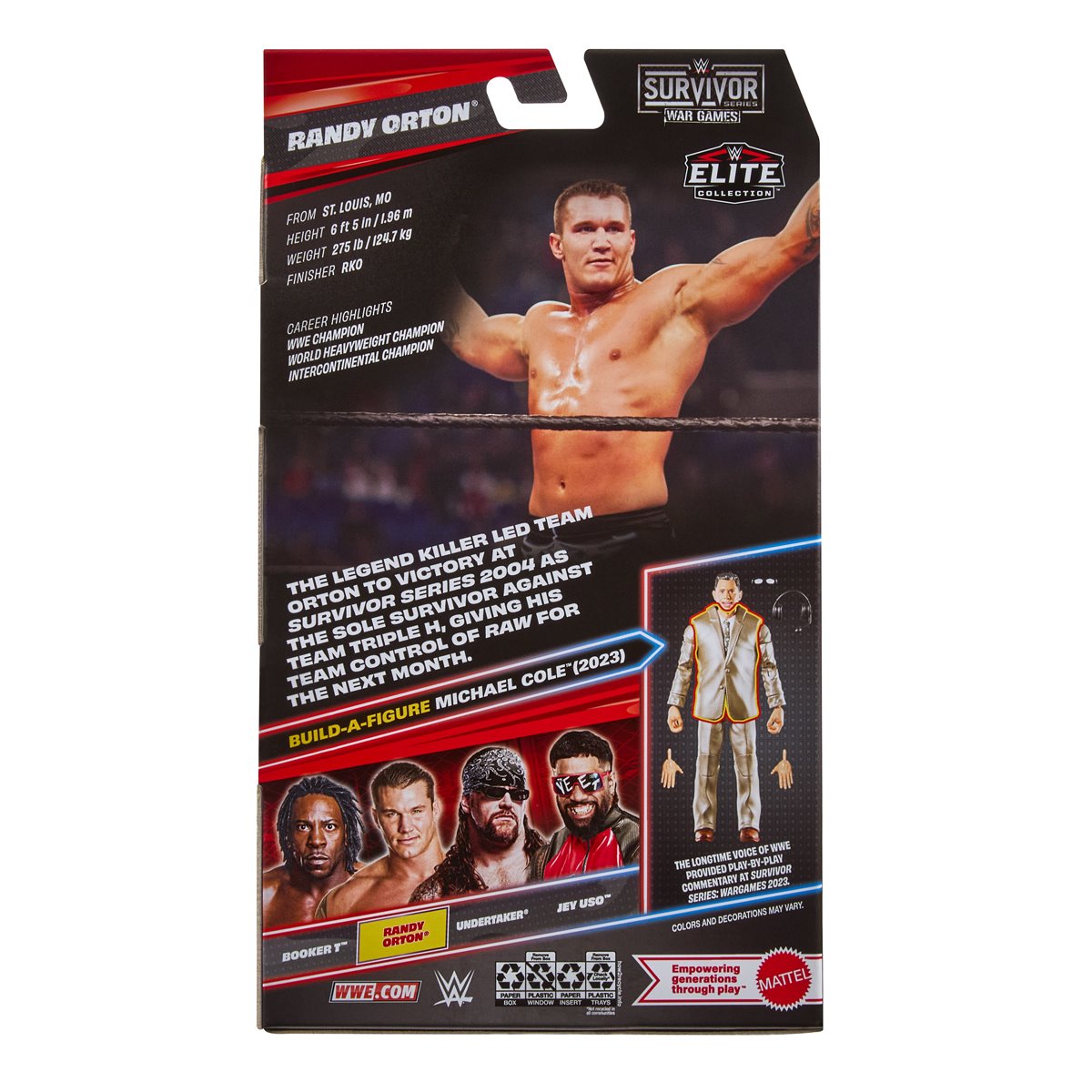 WWE Survivor Series Elite Action Figure Case of 5