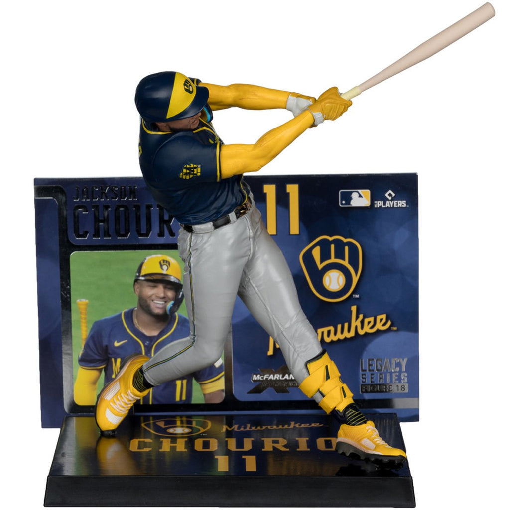 MLB SportsPicks Milwaukee Brewers Jackson Chourio 7-Inch Posed Figure