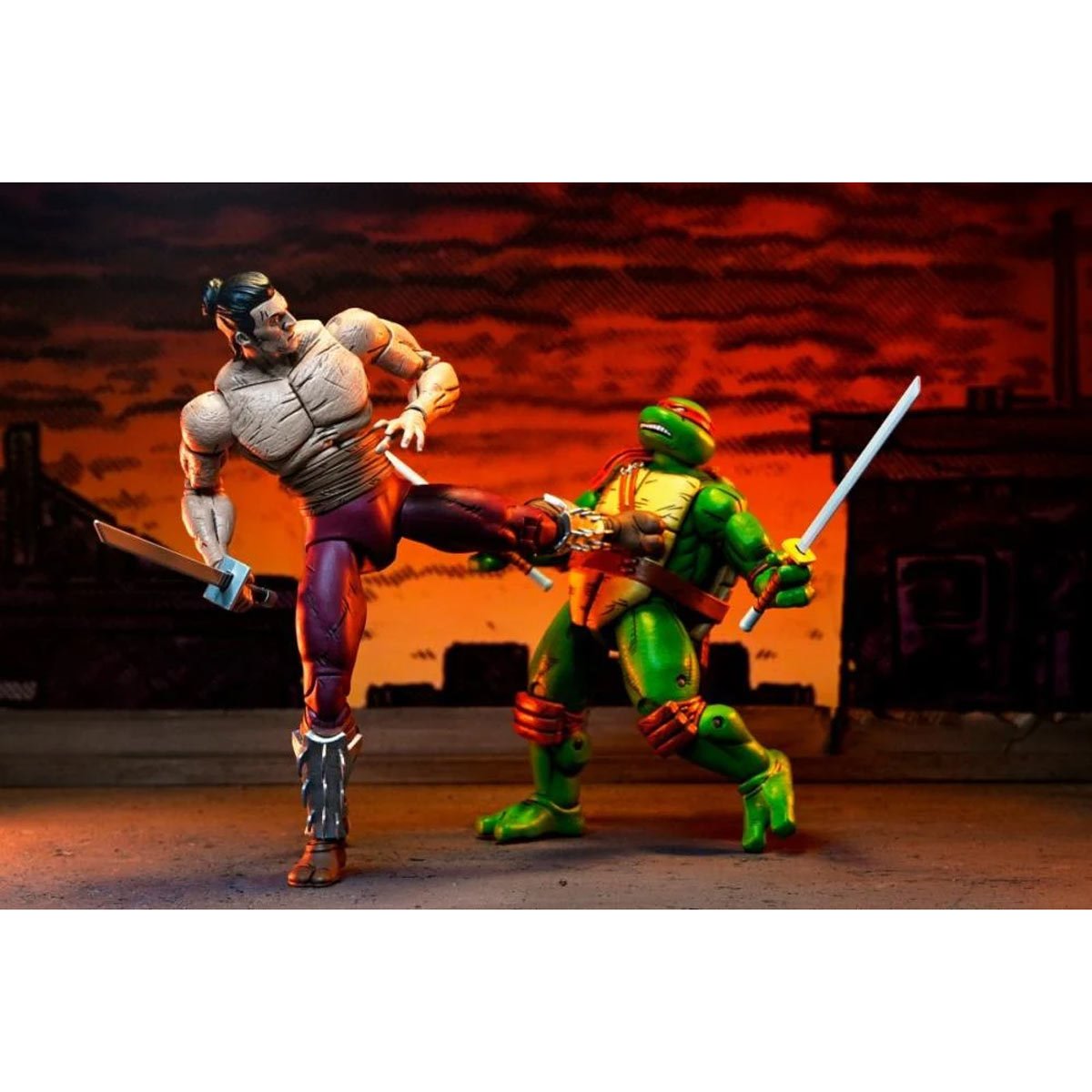 Teenage Mutant Ninja Turtles Mirage Comics Worms of Madness Shredder Action Figure 2-Pack