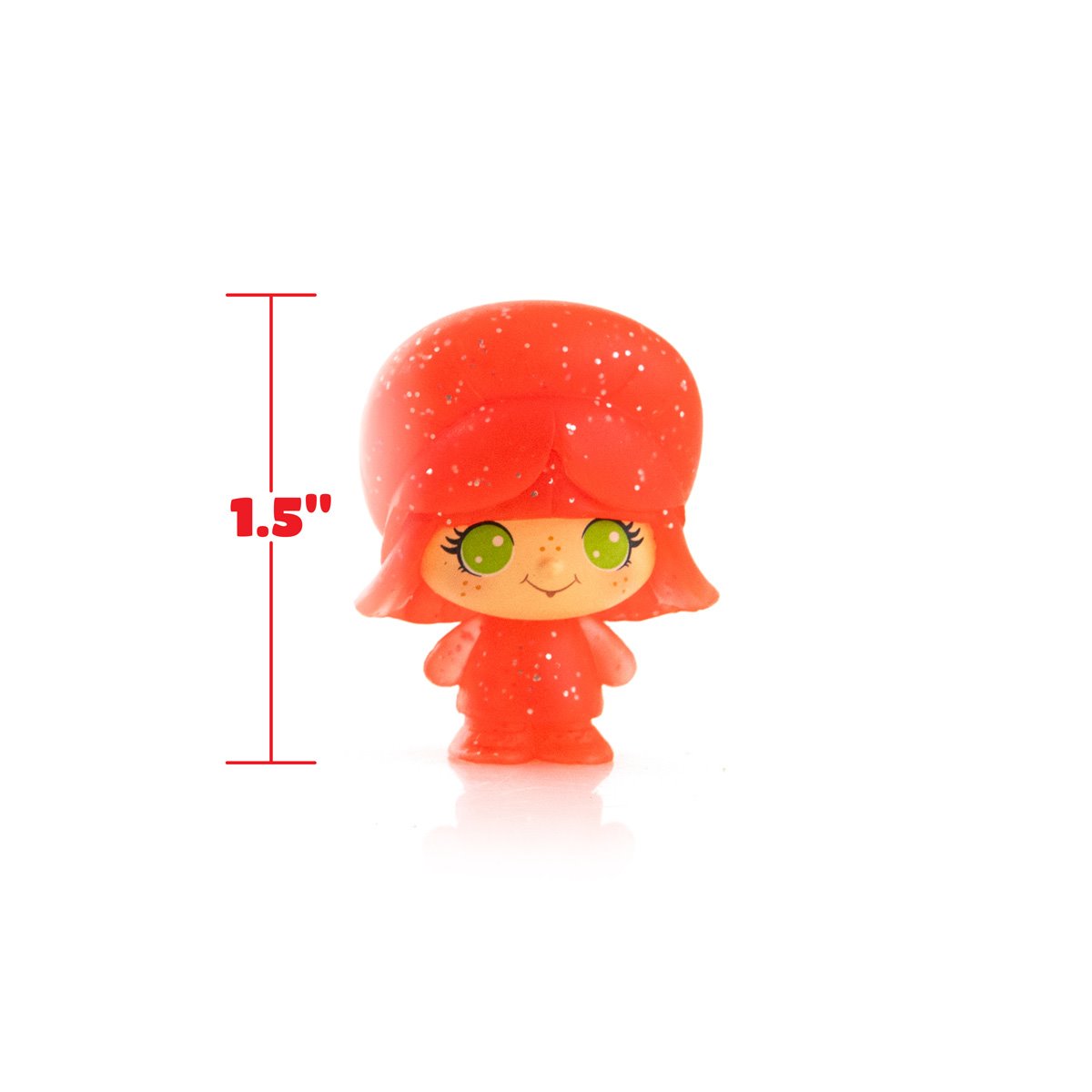 Strawberry Shortcake CheeBee Berry Besties Glitter 1 1/2-Inch Mini-Figure 5-Pack Collector Set