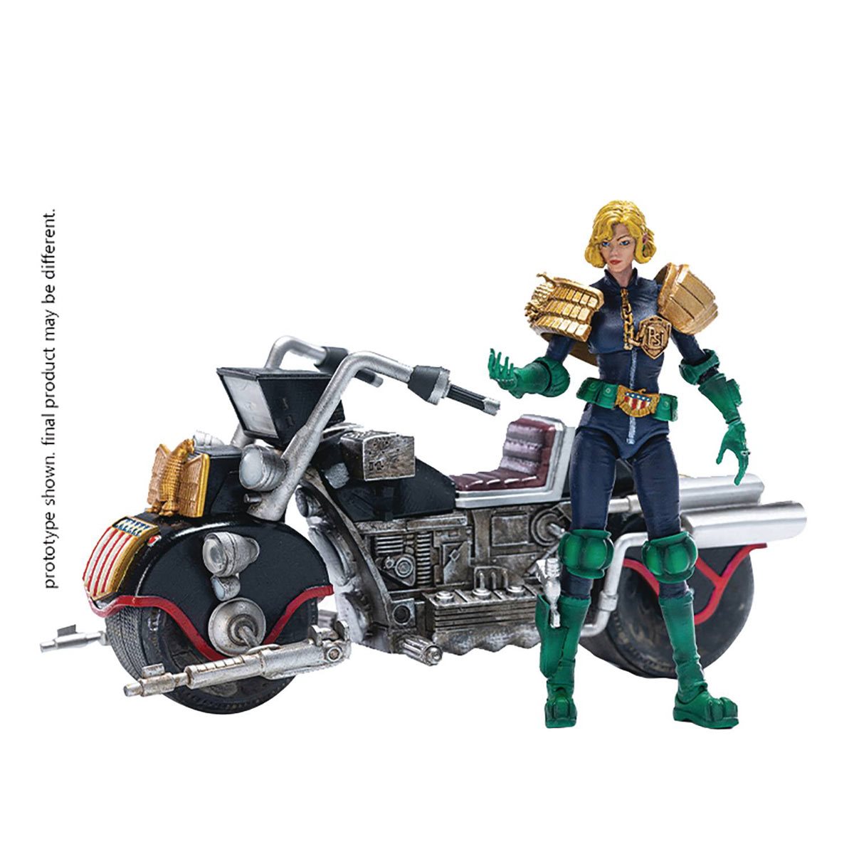 Judge Dredd Judge Anderson and Lawmaster MK II Exquisite Mini Series 1:18 Scale Action Figure Set
