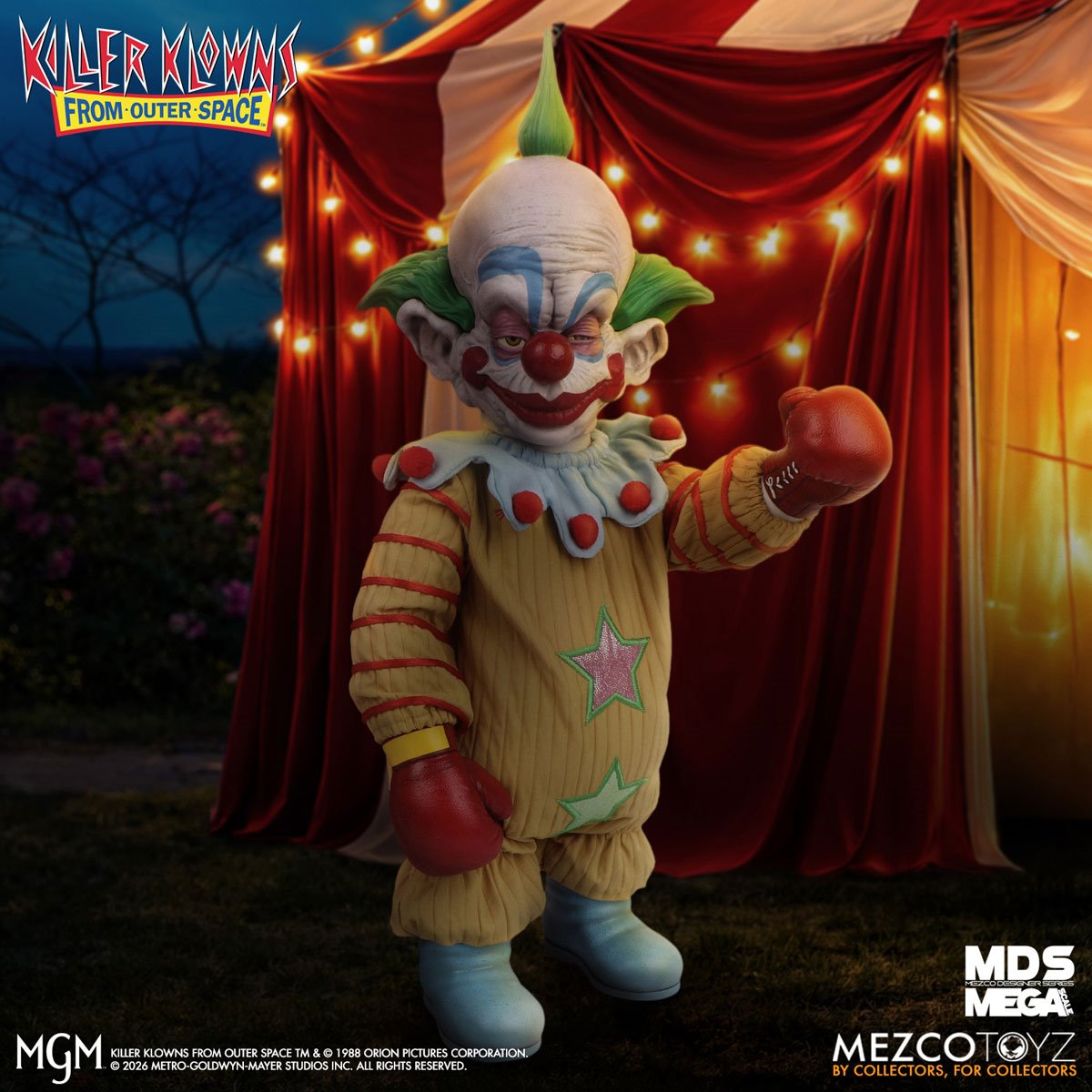 Killer Klowns From Outer Space Shorty with Sound Mezco Designer Series Mega-Scale 15-Inch Doll