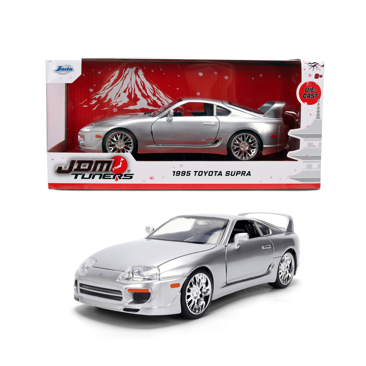JDM Tuners 1995 Toyota Supra 1:24 Scale Die-Cast Metal Vehicle