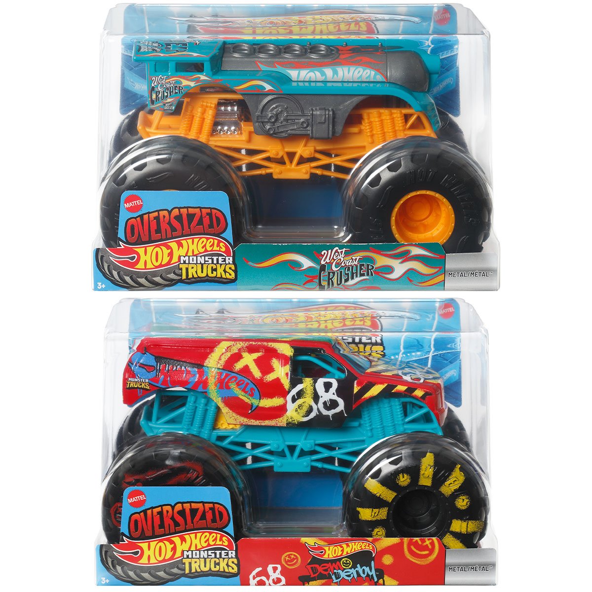 Hot Wheels Monster Trucks 1:24 Scale Vehicle 2026 Mix 8 Case of 4