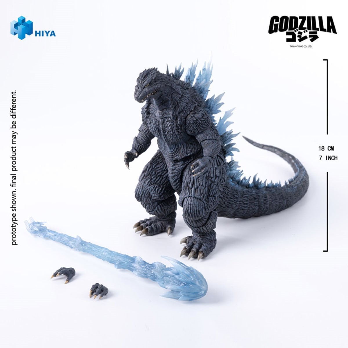 Godzilla Against Mechagodzilla 2002 Heat Ray Godzilla Exquisite Basic Series Action Figure