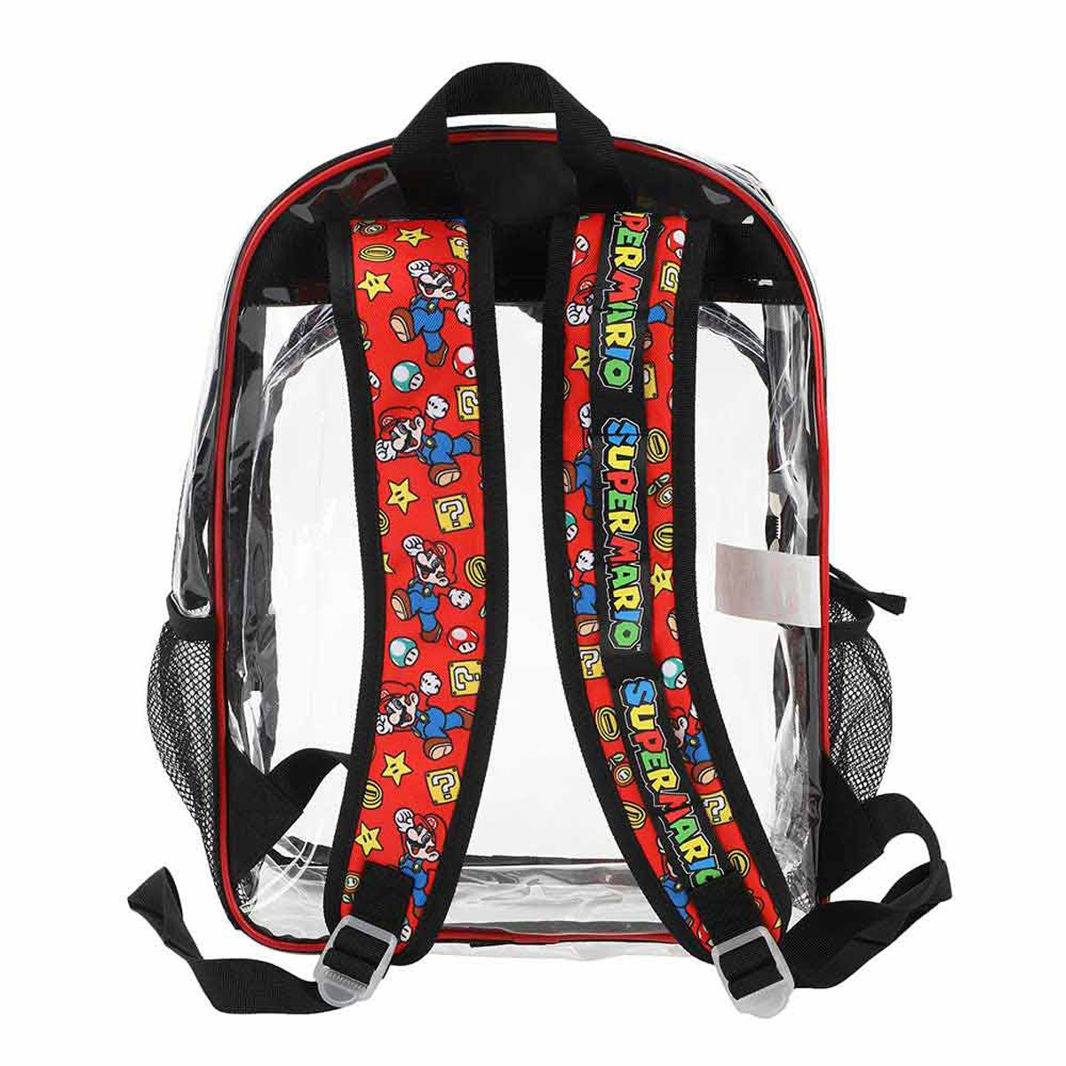Super Mario Bros. Icons Clear Youth Backpack 5-Piece Set