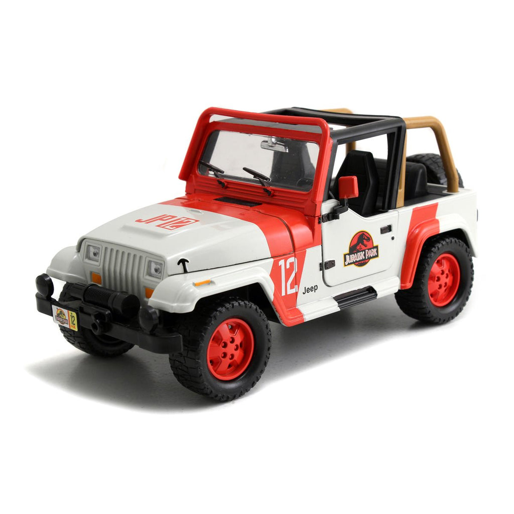 Jurassic World 1992 Jeep Wrangler 1:24 Scale Die-Cast Metal Vehicle
