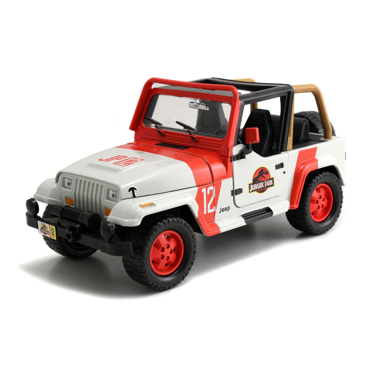 Jurassic World 1992 Jeep Wrangler 1:24 Scale Die-Cast Metal Vehicle
