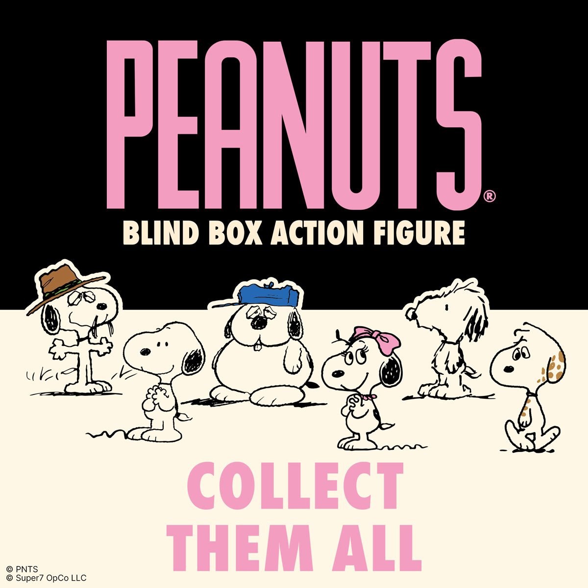 Peanuts Snoopy's Siblings 3 3/4-Inch ReAction Figure Case of 12