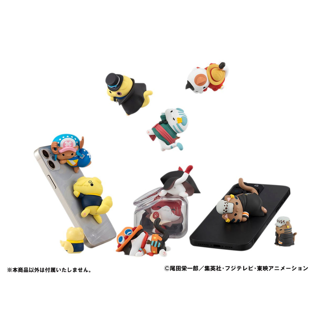 One Piece Nyan Piece Nyan Sticky Kitties Mega Cat Project Mini-Figure Case of 8