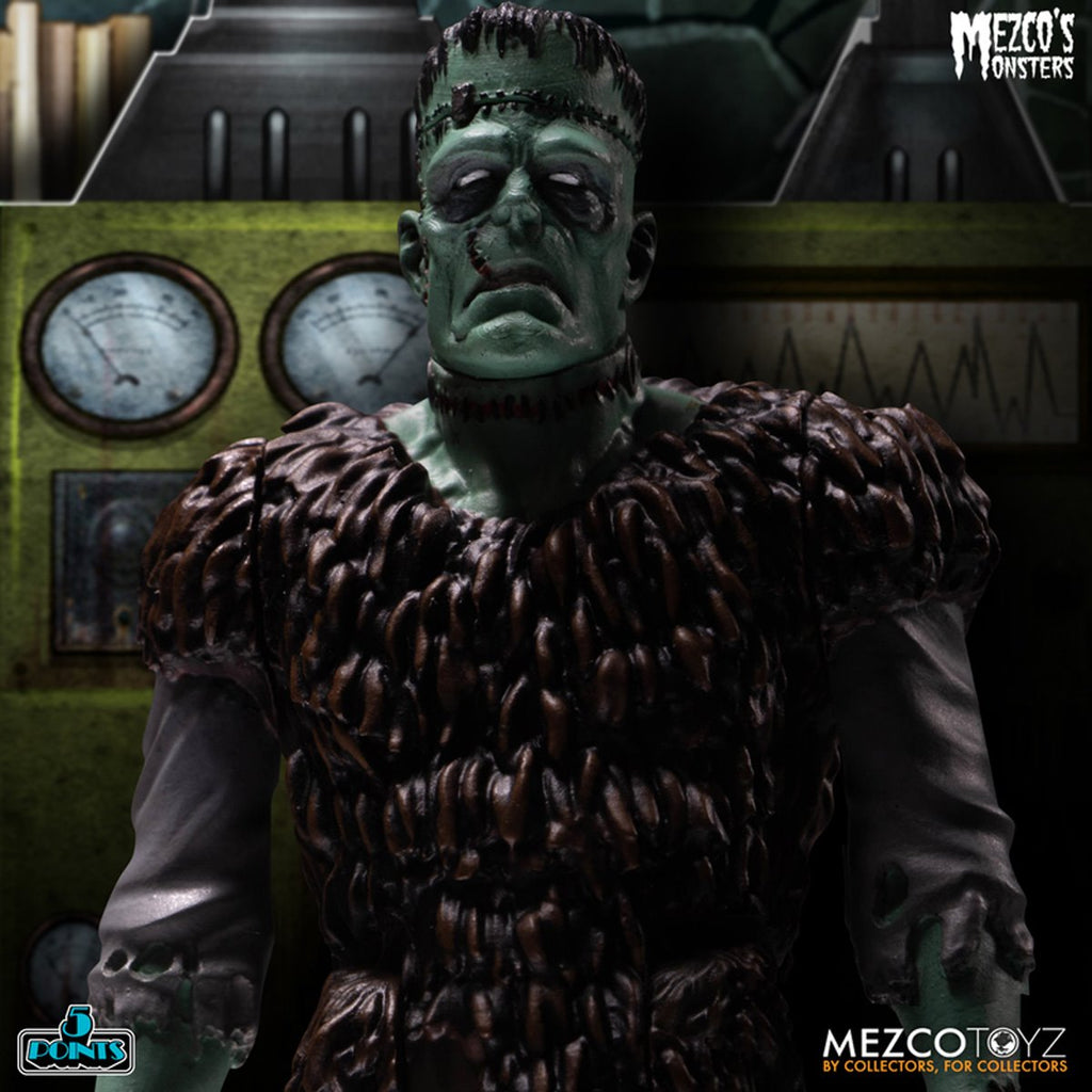 Mezco's Monsters Tower of Fear 5 Points Action Figures Deluxe Playset