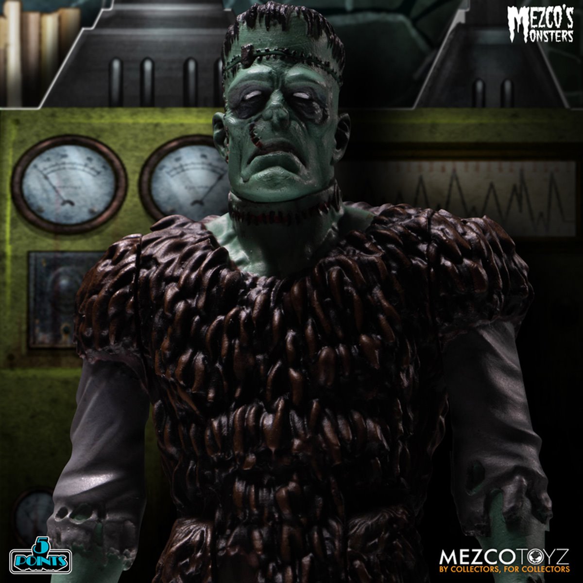 Mezco's Monsters Tower of Fear 5 Points Action Figures Deluxe Playset