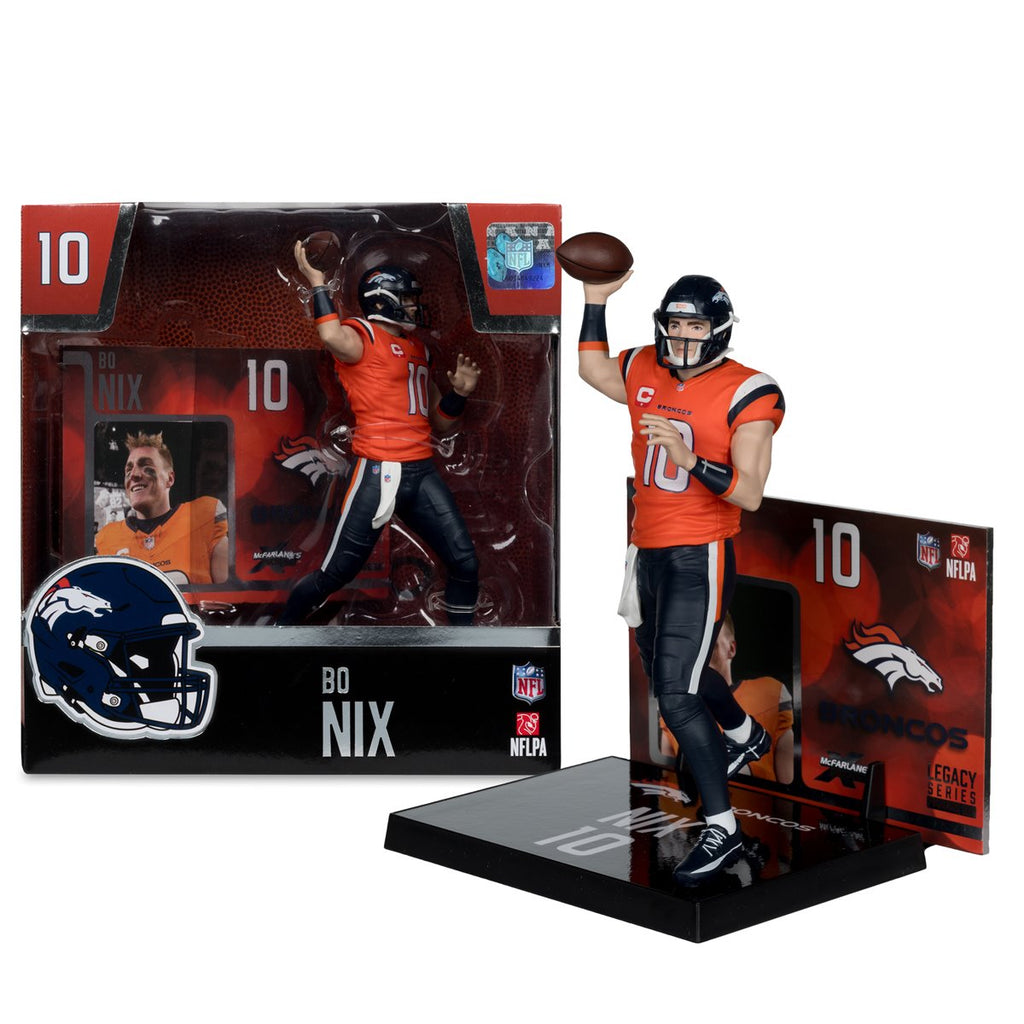 NFL SportsPicks 2025 Denver Broncos Bo Nix 7-Inch Scale Posed Figure