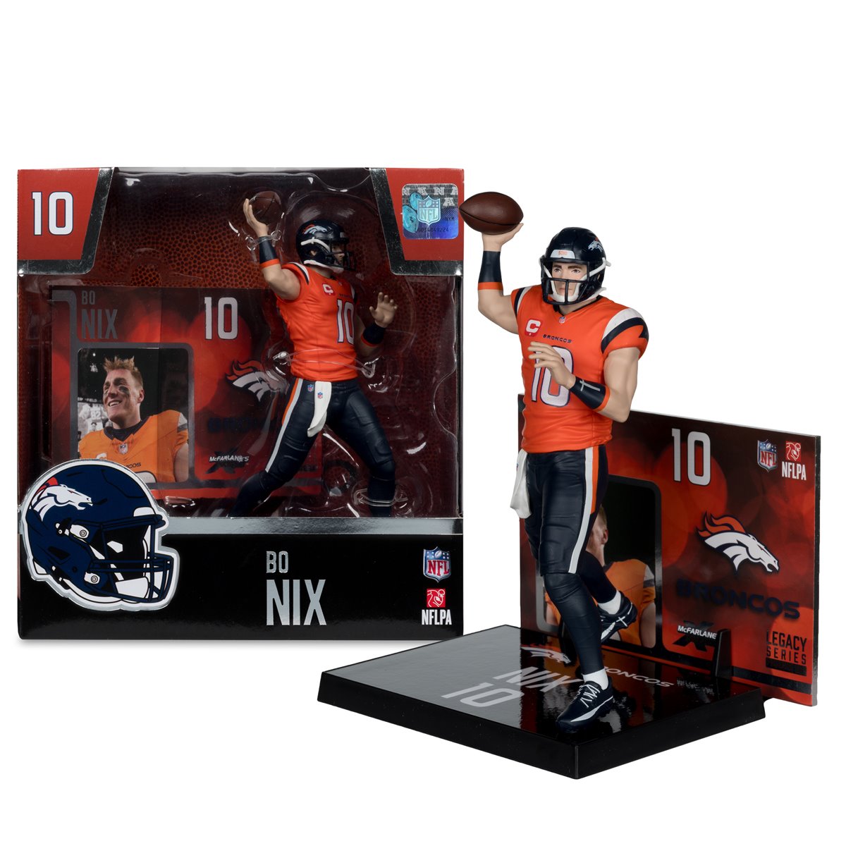 NFL SportsPicks 2025 Denver Broncos Bo Nix 7-Inch Scale Posed Figure