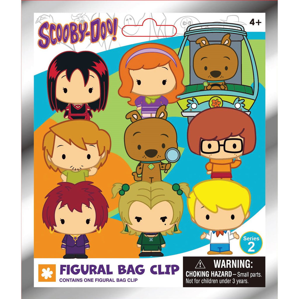 Scooby-Doo Series 2 3D Foam Bag Clip Random 6-Pack