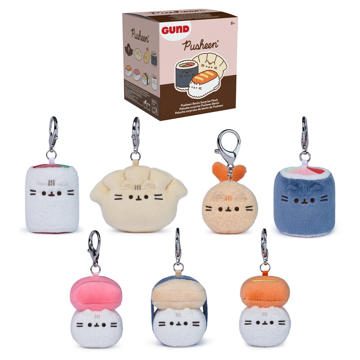 Pusheen Bento Plush Key Chain Blind Box Case of 24