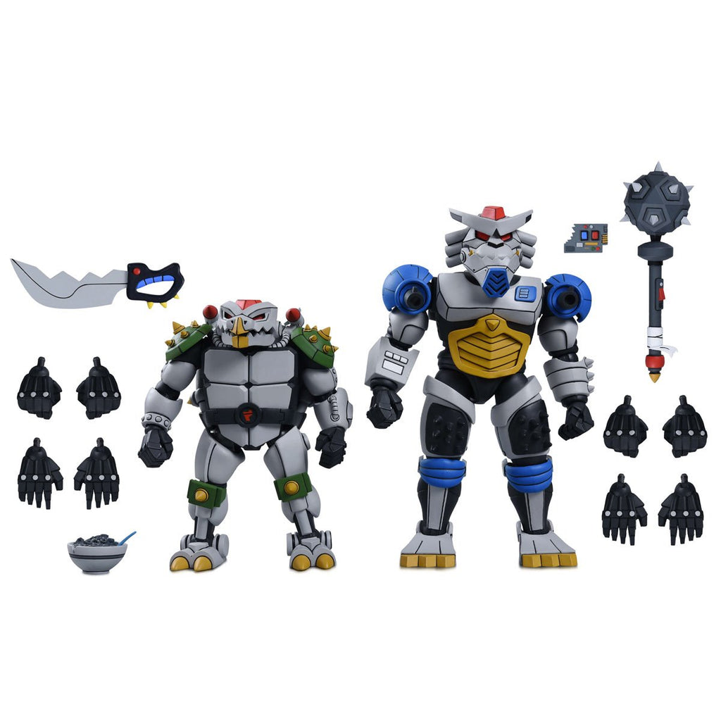 Teenage Mutant Ninja Turtles (1987 Cartoon) Robo Tokka and Rahzar 7-Inch Scale Action Figure 2-Pack