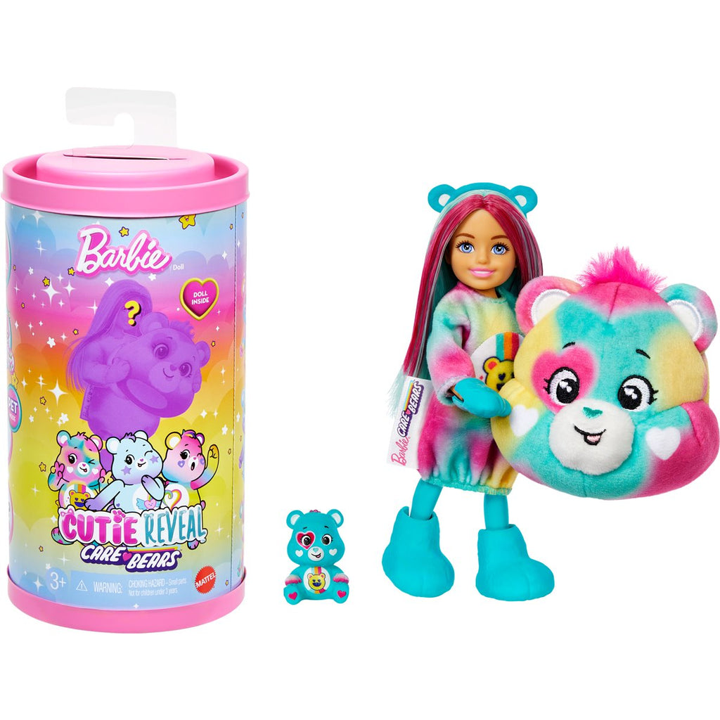 Barbie Care Bears Chelsea Cutie Reveal Series 2 Doll Case of 3