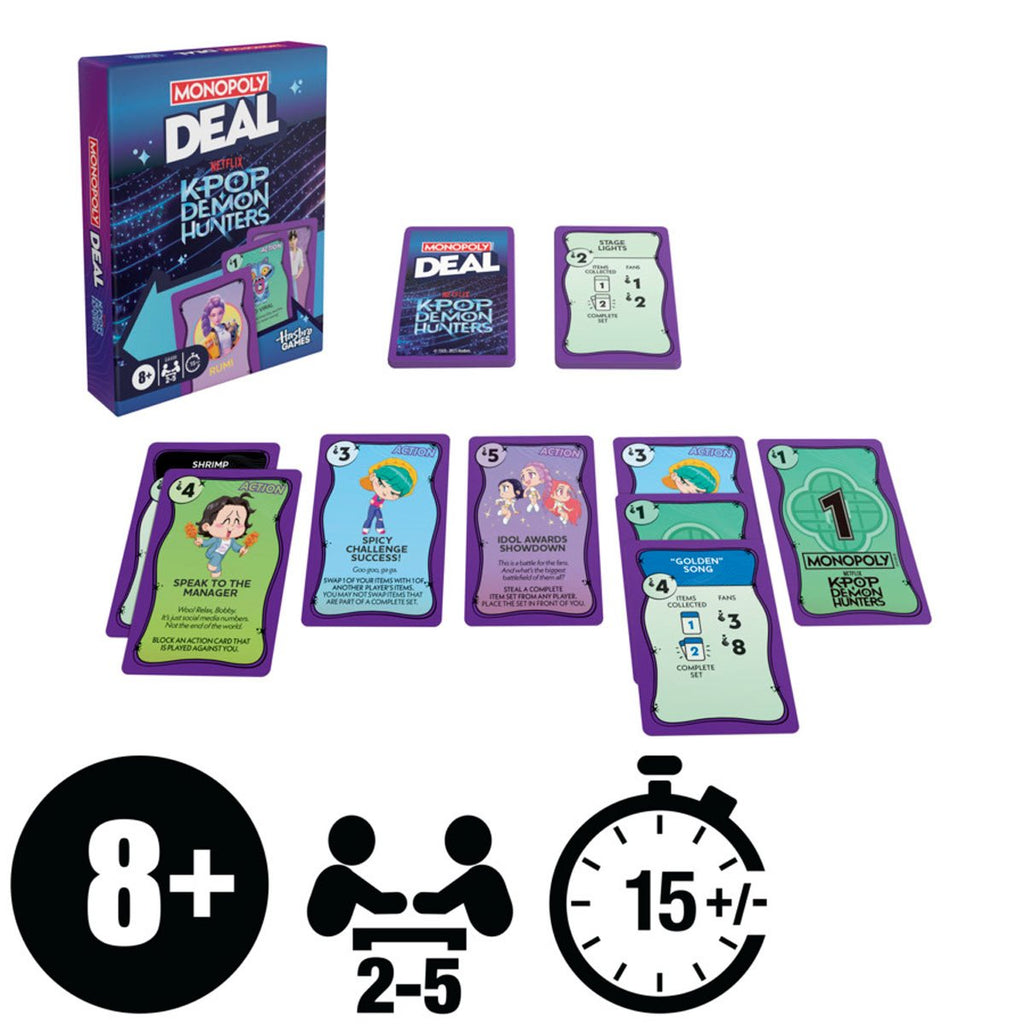 KPop Demon Hunters Monopoly Deal Card Game