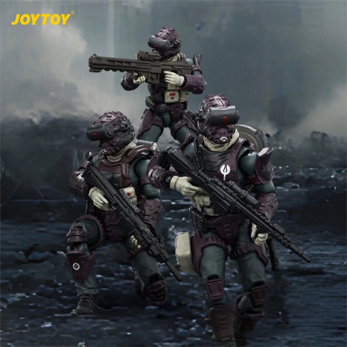 Joy Toy Dark Source Steel Ride Prism Squad 1:18 Scale Action Figure 3-Pack