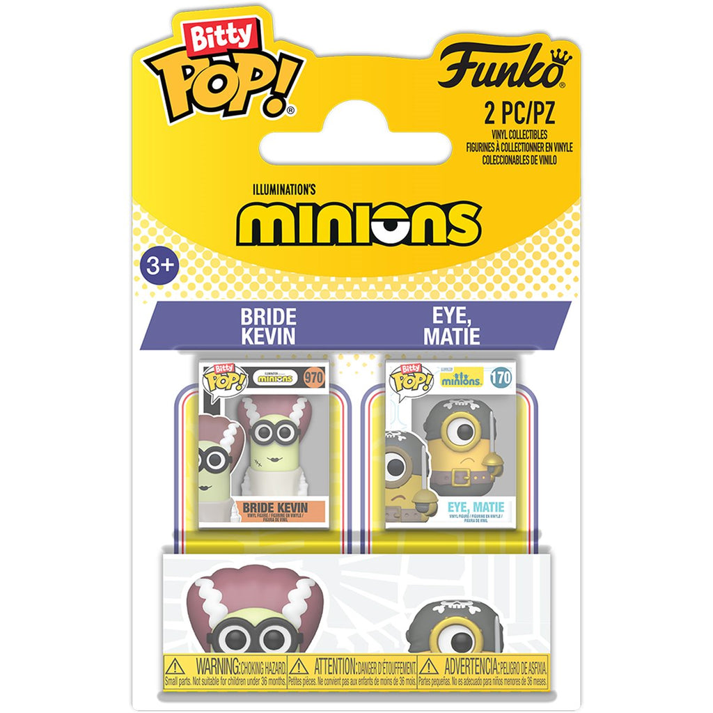 Minions Bride Kevin and Eye Matie Funko Bitty Pop! Mini-Figure 2-Pack