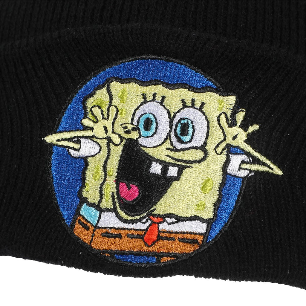 SpongeBob SquarePants Character Patch Embroidered Cuff Beanie