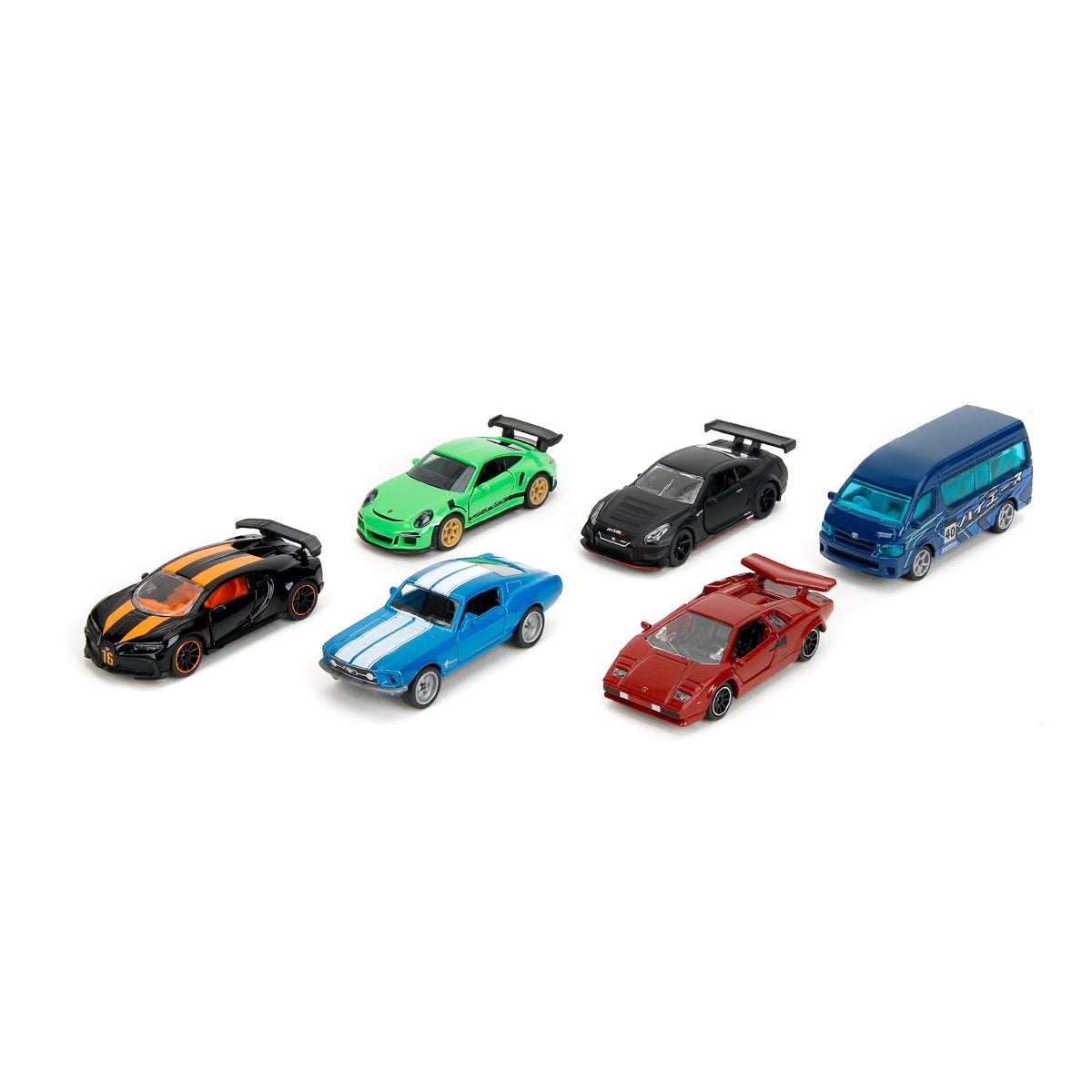Majorette Deluxe Cars GTIN RFID 1:64 Scale Die-Cast Metal Vehicle Case of 6