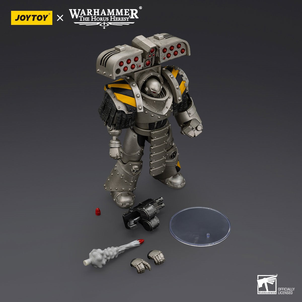 Joy Toy Warhammer The Horus Heresy Iron Warriors Tyrant Siege Master with Rocket 1:18 Scale Action Figure