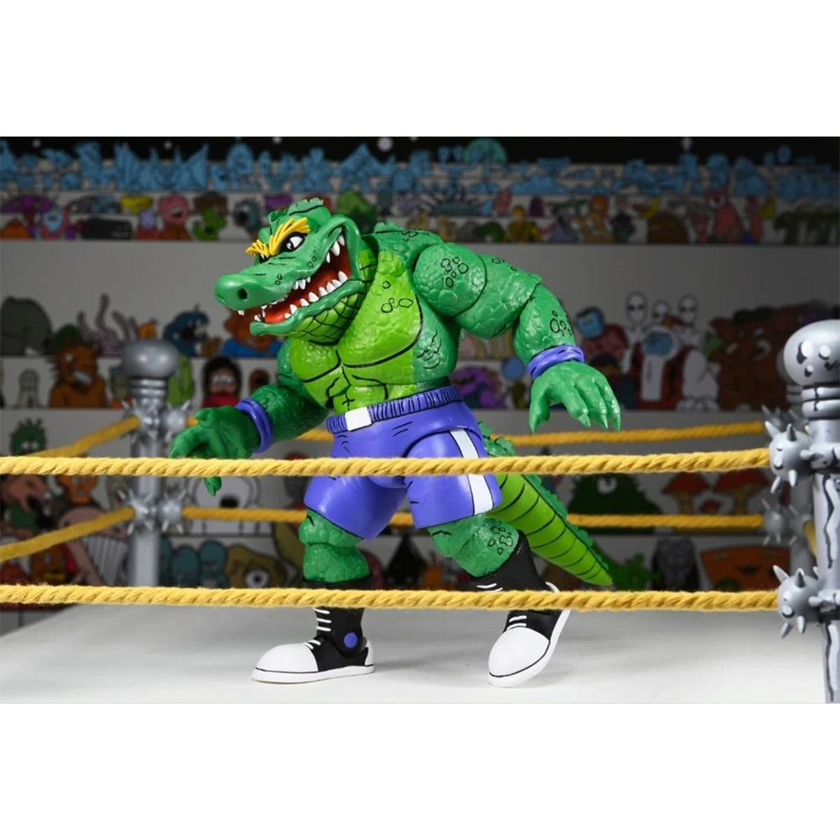 Teenage Mutant Ninja Turtles Archie Comics Stump Wrestling Leatherhead 7-Inch Scale Action Figure